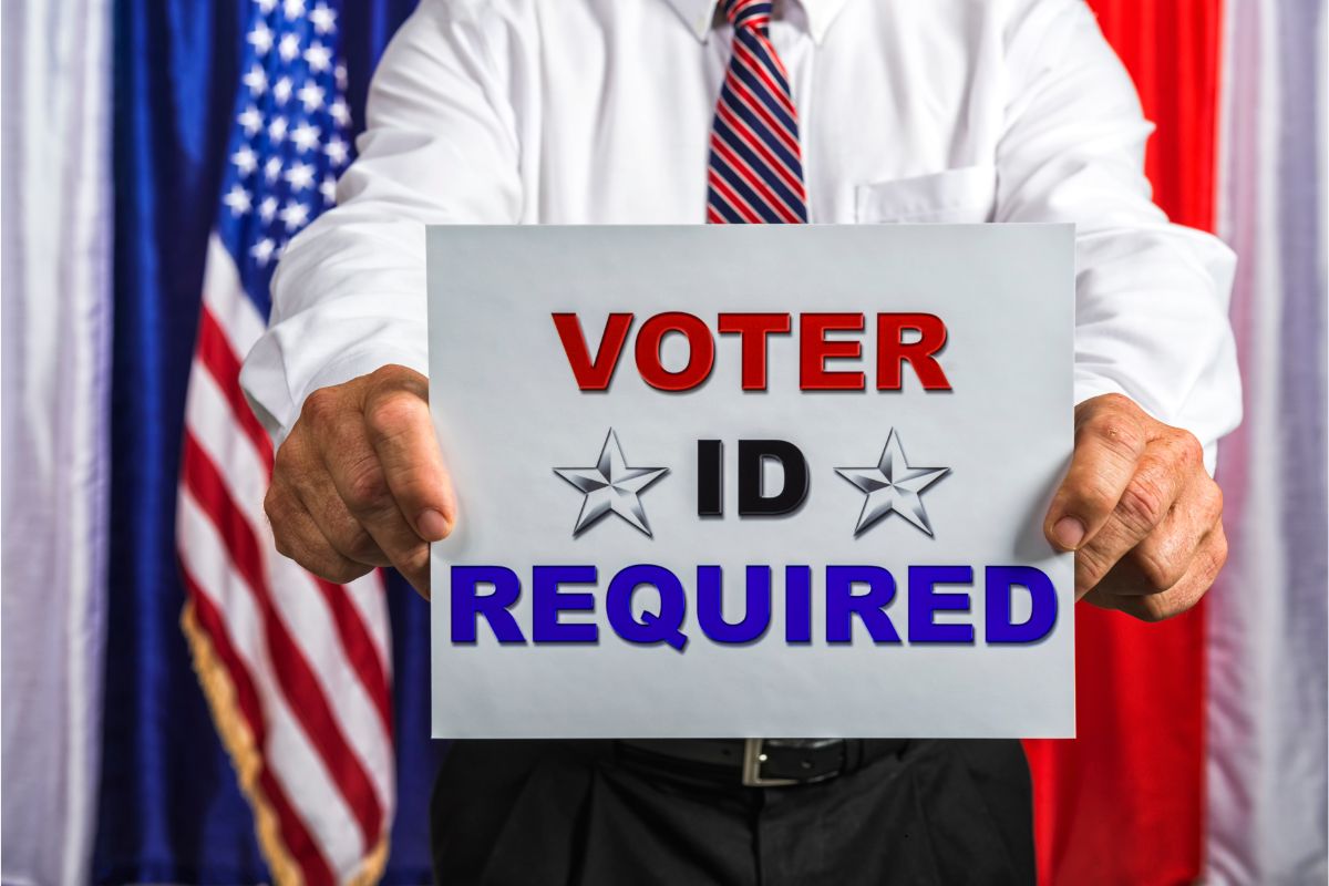 Voter ID sign