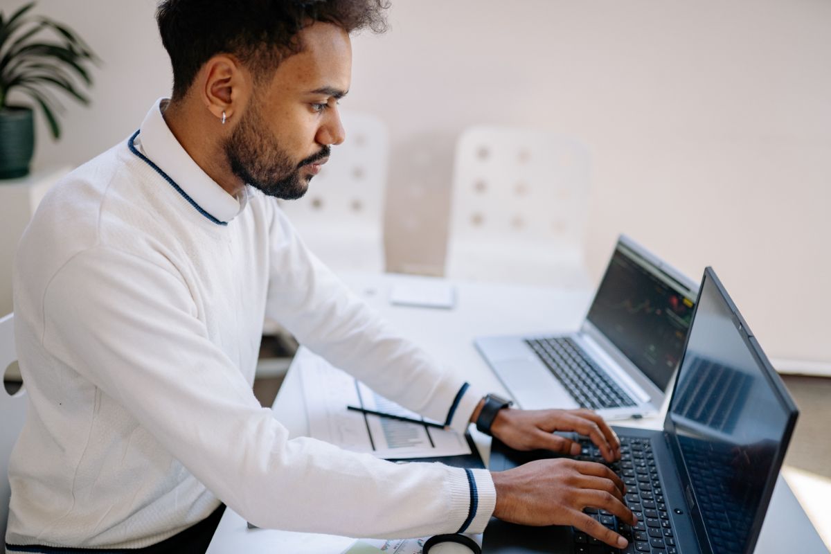 Man at computer