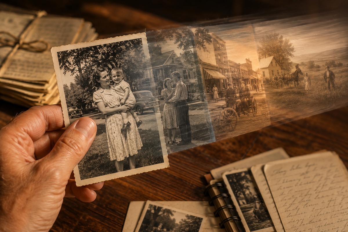 Rewind Photographs on a computer